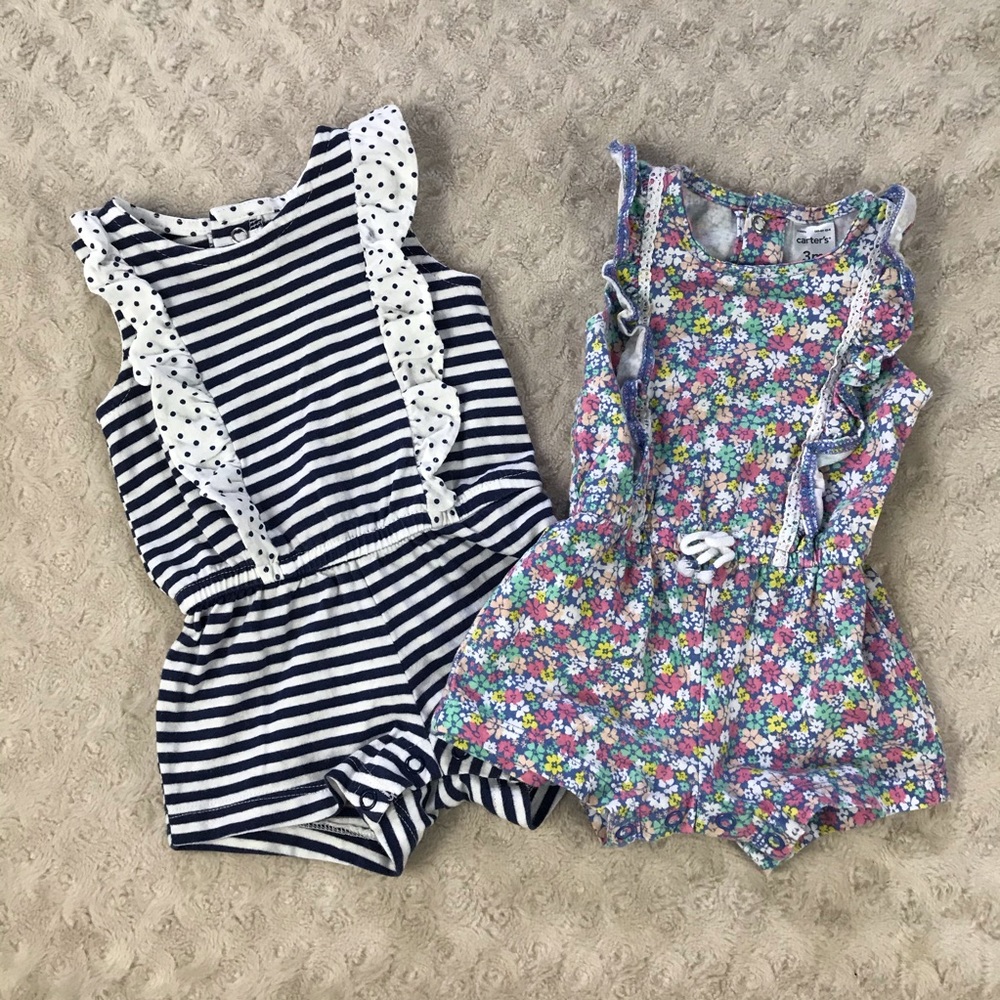 Carter’s Summer Romper Bundle 3 Months Floral